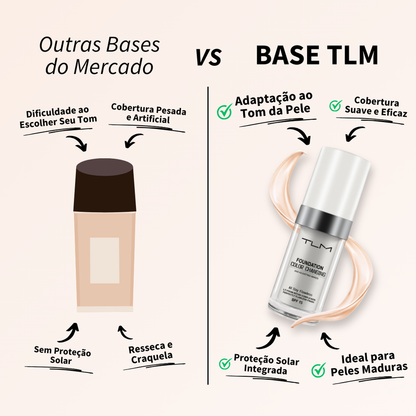 Base TLM 4 em 1 | Cobertura Perfeita e Ajuste Personalizado ao Seu Tom
