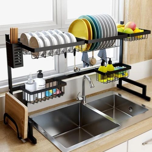 Escorredor Suspenso Inox - Economize Espaço e Organize Sua Cozinha!