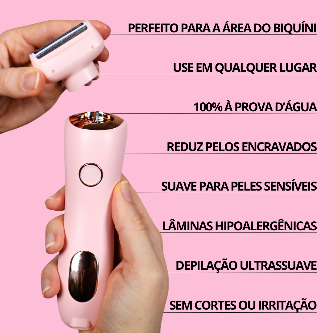 Depilador 2 em 1 Velure™ | À Prova D'Água
