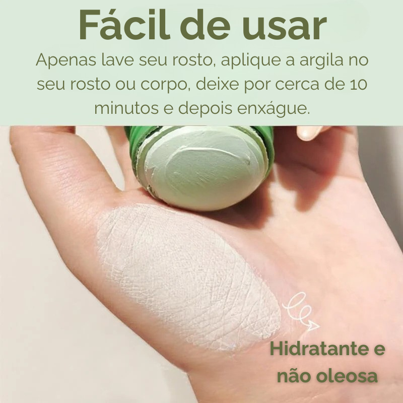 Máscara de Chá Verde  Limpeza Profunda Cravos e Espinhas
