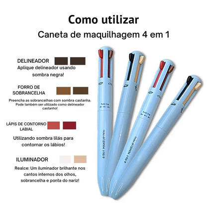 Caneta Maquiadora 4 em 1
